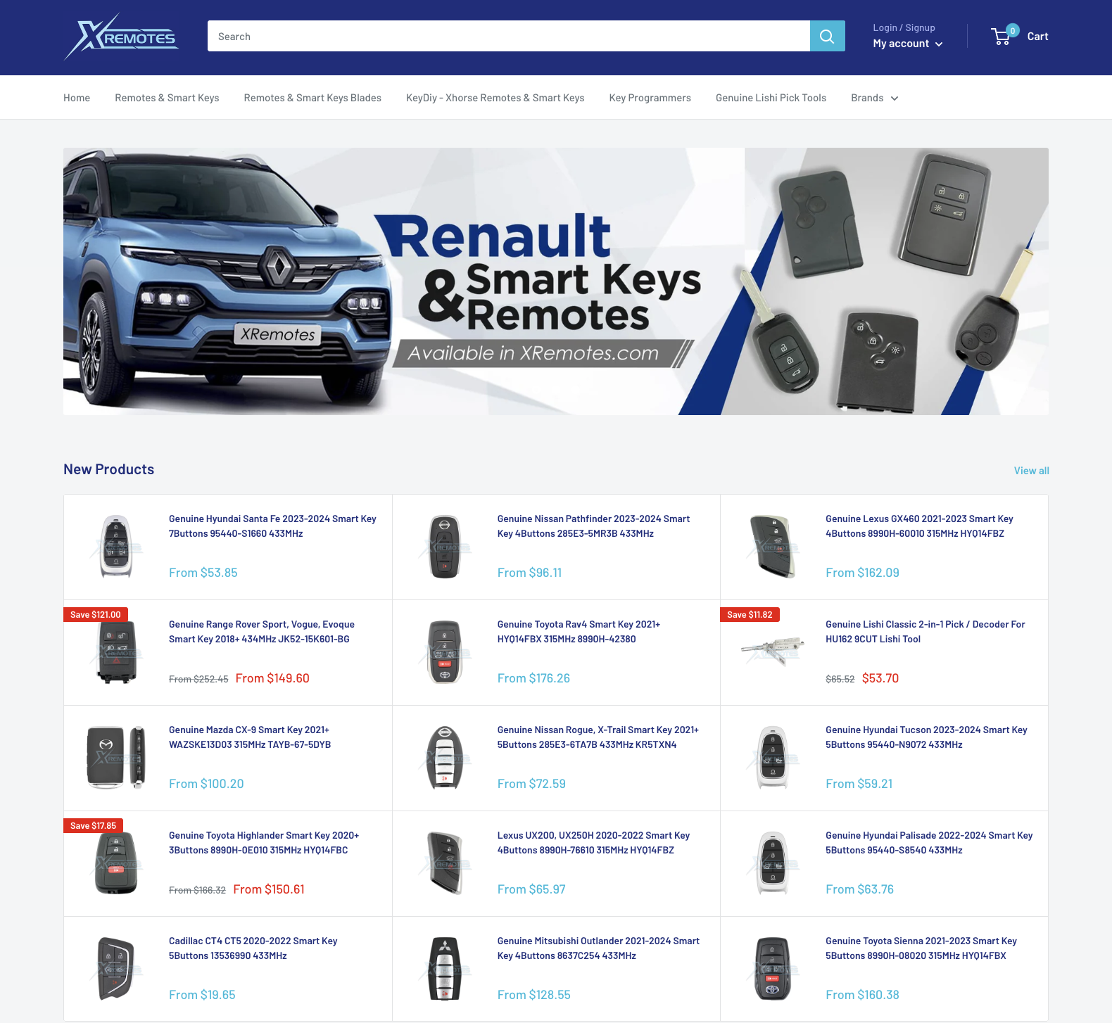 xremotes.com - Automotive Key Solutions Shopify Store